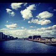 The #river Liffey On A #summer's Day Art Print