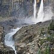 The Twin Falls In Yoho National Park Art Print