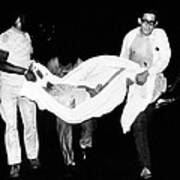 Three Men Carry Body Of A Youth Who Art Print
