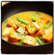 #tofu #thai Red #curry #soup ...so Art Print
