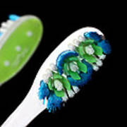 Toothbrush Reflection Art Print