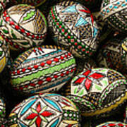 Traditional Easter Eggs Art Print