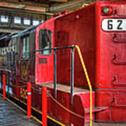 Trains - Red Diesel Locomotive 620 Art Print
