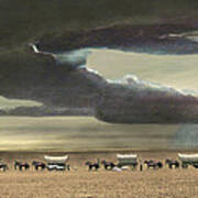 Wagon Train Art Print