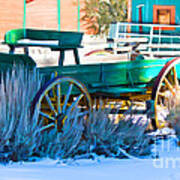 Waiting Wagon Art Print