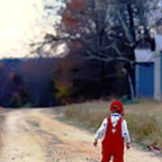 Walking On Pawpaw's Road Art Print