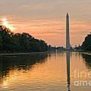 Washington Monument At Dawn Art Print