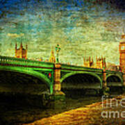 Westminster Bridge And Big Ben Art Print