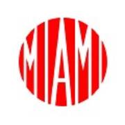 Vintage Logo Miami Motorcycles Art Print