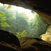 Cave Entrance In Ohio Art Print