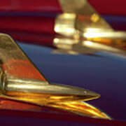 1957 Chevrolet Hood Ornament Art Print