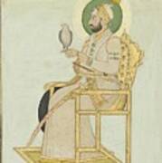 A Portrait Of Muhammad Shah #1 Art Print