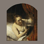 A Woman In Bed #1 Art Print