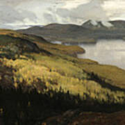 Autumn Landscape Of Lake Pielisjarvi #2 Art Print
