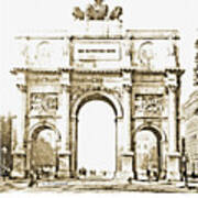 Brandenburg Gate, Berlin Germany, 1903, Vintage Image #4 Art Print