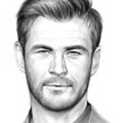 Chris Hemsworth #1 Art Print