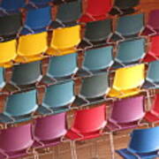 Colorful Chairs #1 Art Print