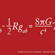 Einstein Theory Of Relativity #1 Art Print