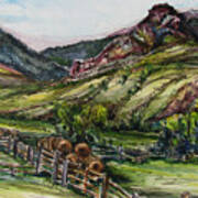 Electric Peak From Slip And Slide Ranch #2 Art Print