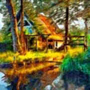 Evening Sun In The Spreewald Art Print