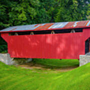 Feedwire Covered Bridge - Carillon Park Dayton Ohio #2 Art Print