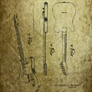 Fender Guitar Patent From 1951 #1 Art Print