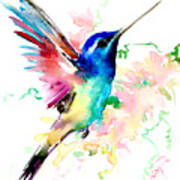 Flying Hummingbird #1 Art Print