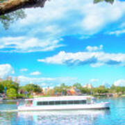 Friendship Boat, Epcot Lagoon, Walt Disney World #1 Art Print
