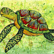 Hawaiian Sea Turtle 3 Art Print
