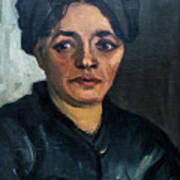 Head Of A Peasant Woman By Van Gogh Art Print