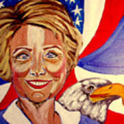 Hillary Clinton Art Print
