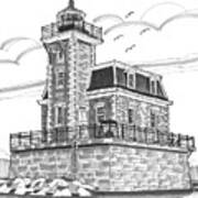 Hudson-athens Lighthouse #1 Art Print