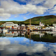 Husavik Harbor #1 Art Print