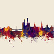 Iowa City Iowa Skyline #1 Art Print