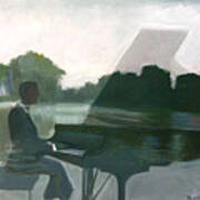 Justin Levitt Steinway Piano Spreckles Lake #1 Art Print