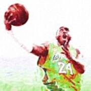 @kobebryant #kobebryant #kobe @lakers #1 Art Print