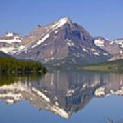 Lake At Many Glacier #1 Art Print