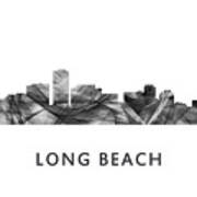 Long Beach California Skyline #1 Art Print