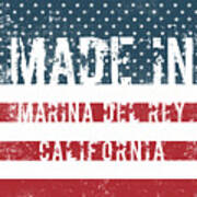 Made In Marina Del Rey, California #1 Art Print