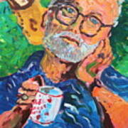 Man With Cup Of Coffee #1 Art Print