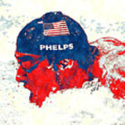Michael Phelps #1 Art Print