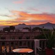 Morelia Sunset #1 Art Print