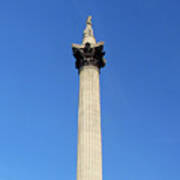 Nelsons Column, Trafalgar Square, London #1 Art Print