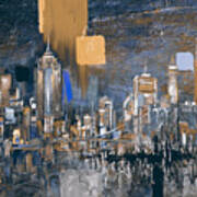 New York Skyline 198 3 #1 Art Print