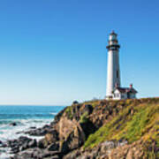 Pigeon Point Lighthouse On Highway No. 1, California Art Print