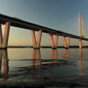 Queensferry Crossing At Sunset #1 Art Print