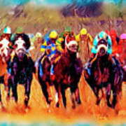 Race To The Finish #1 Art Print