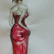 Red Dress #1 Art Print