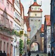 Rothenburg Tower Art Print