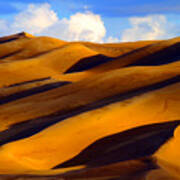 Sand Dune Curves Art Print